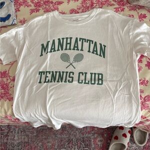 Abercrombie & Fitch White Boyfriend Tee